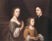 Self-Portrait with her Husband,Charles,and their Son,Bartholomew Mary Beale